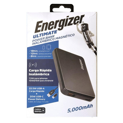 Power Bank Inalámbrico Energizer con Magsafe 5000mAh
