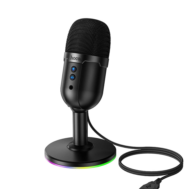 Micrófono de Escritorio USB HOCO L25 Streaming 3,5 mm