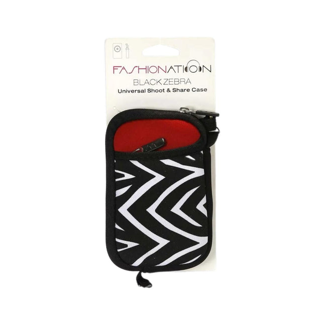 Funda cámara neoprene black zebra