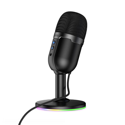 Micrófono de Escritorio USB HOCO L25 Streaming 3,5 mm