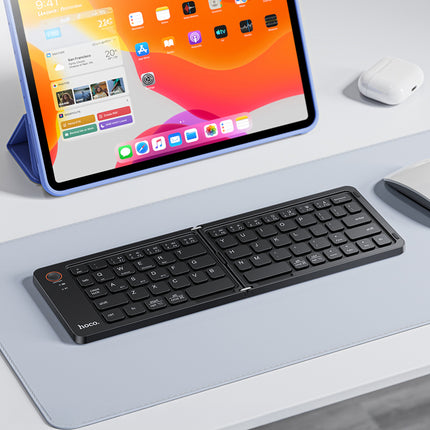 Teclado Inalámbrico Plegable HOCO GM71 Bluetooth 5.2 Negro