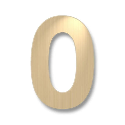 Número acero "0" bronce