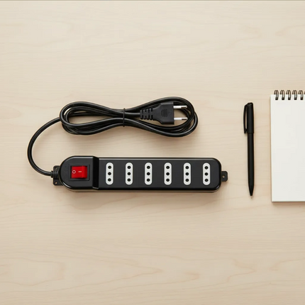 Alargador Macrotel 6 Tomas 3m con Switch Negro