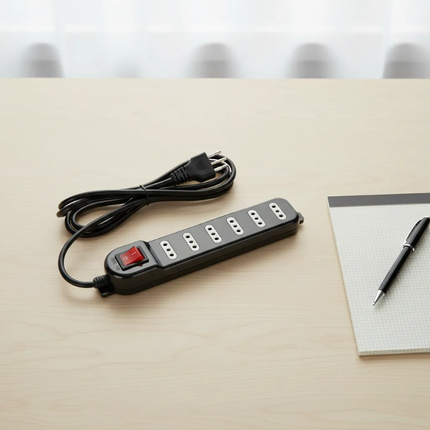 Alargador Macrotel 6 Tomas 3m con Switch Negro