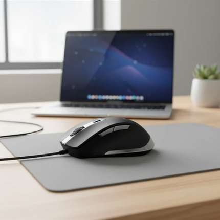 Mouse Fyda Confort Negro con Cable