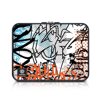 Funda tablet 10" zipper black zebra