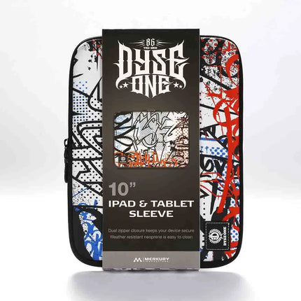 Funda tablet 10" zipper black zebra