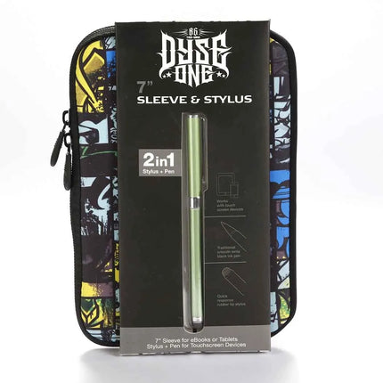 Funda tablet 7" + stylus, 2 en 1 comic graff