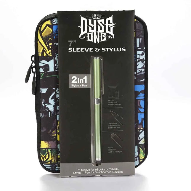 Funda tablet 7" + stylus, 2 en 1 comic graff