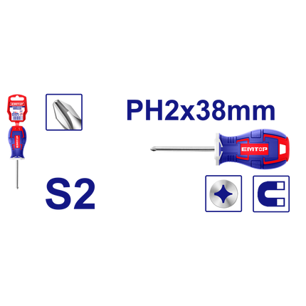 Destornillador Philips Imán 2x38