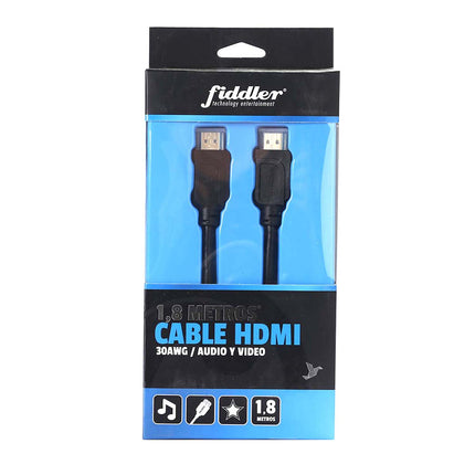 Cable HDMI Fiddler 30awg 1,8 Metros