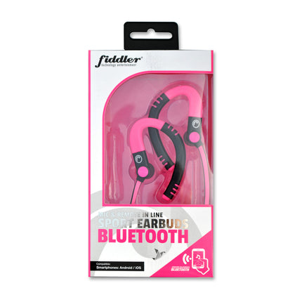 Audífono Deportivo Bluetooth Fiddler con Manos Libres Rosado