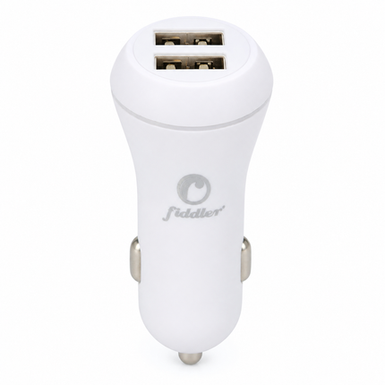 CARGADOR USB PARA AUTOMOVIL 12-24V - 2 PUERTOS FIDDLER