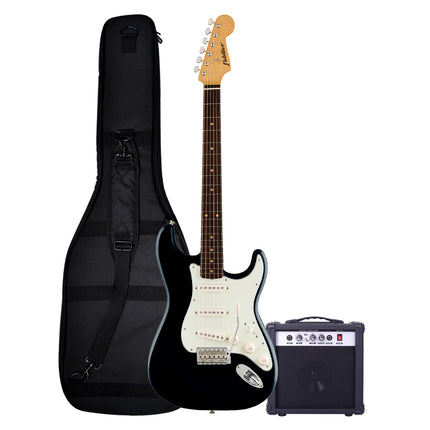 Combo Guitarra Eléctrica Negra + Amplificador Fiddler