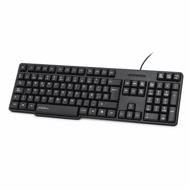 TECLADO NEGRO UNIVERSAL ALAMBRICO USB