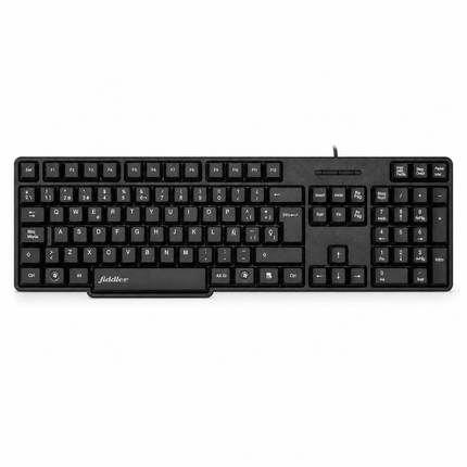 TECLADO NEGRO UNIVERSAL ALAMBRICO USB