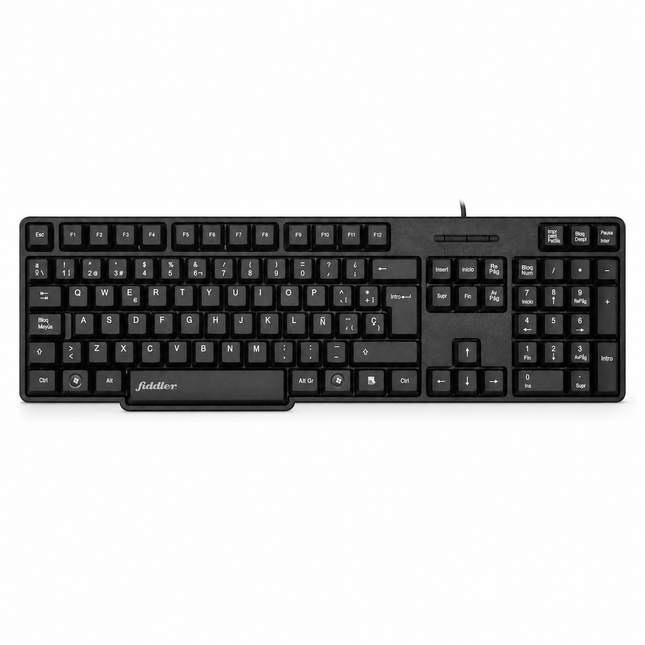 TECLADO NEGRO UNIVERSAL ALAMBRICO USB