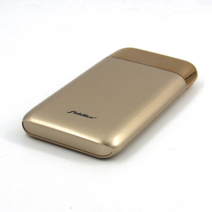 Batería Power Bank LCD Fiddler 10000mAH 2 Puertos Dorado
