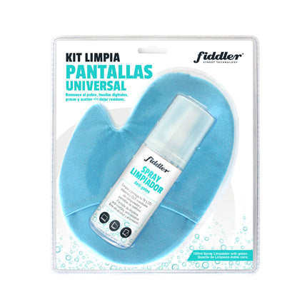 Limpia Pantallas Guante y Spay Anti-Goteo Fiddler