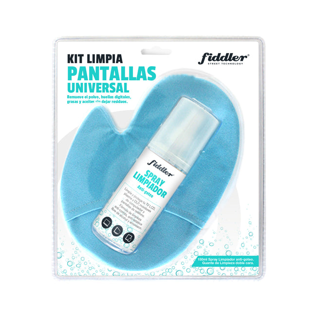 Limpia Pantallas Guante y Spay Anti-Goteo Fiddler
