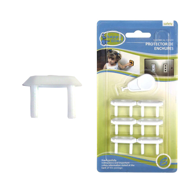 Protector de Seguridad para Enchufes Happy Dino 6 unidades