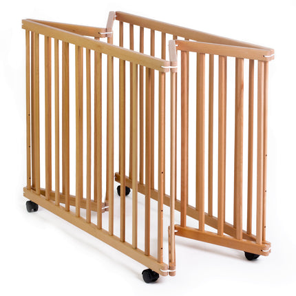 Corral Cuna 2 en 1 Altura Ajustable en Madera Happy Dino