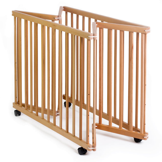 Corral Cuna 2 en 1 Altura Ajustable en Madera Happy Dino