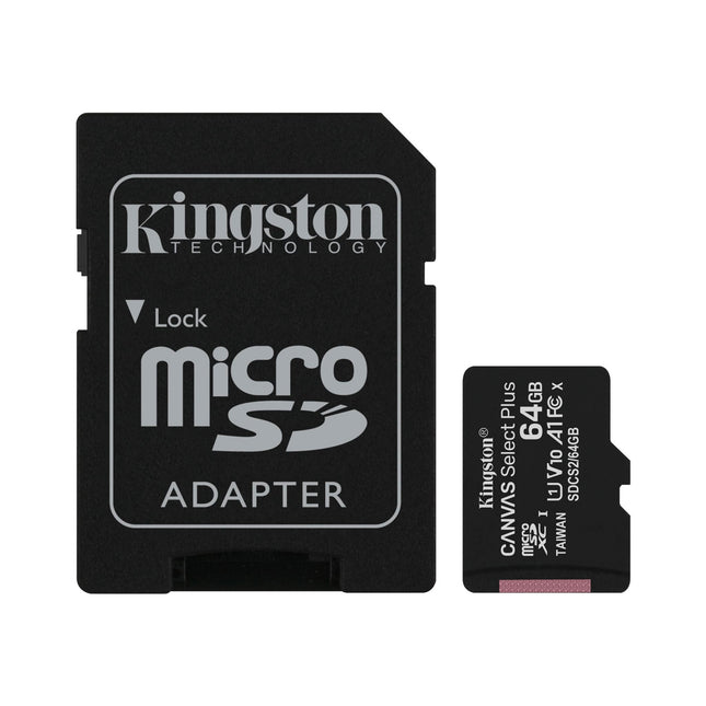 Pack 3 Memoria Micro SD 64GB Canvas Select Plus Kingston