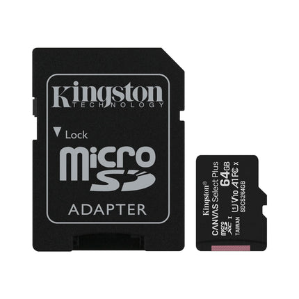 Pack 3 Memoria Micro SD 64GB Canvas Select Plus Kingston