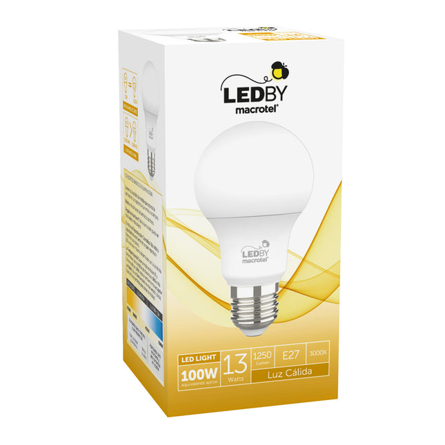 Ampolleta Led a60 13w Luz Cálida