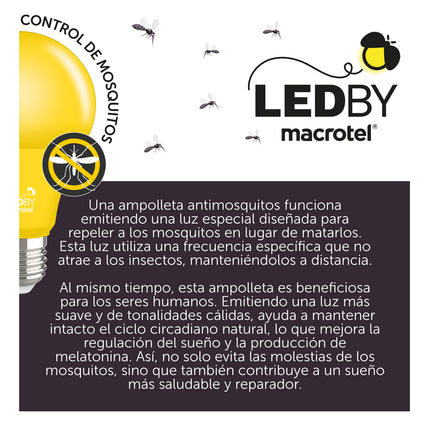 Ampolleta Led A60 Control Mosquitos 7w