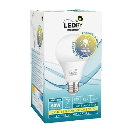 Ampolleta Led A60 con Sensor de Luz 7w