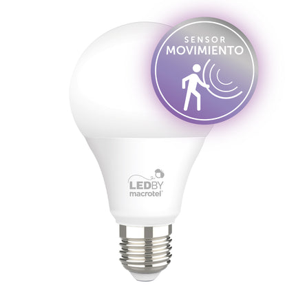 Ampolleta Led a60 con Sensor de Movimiento 7w