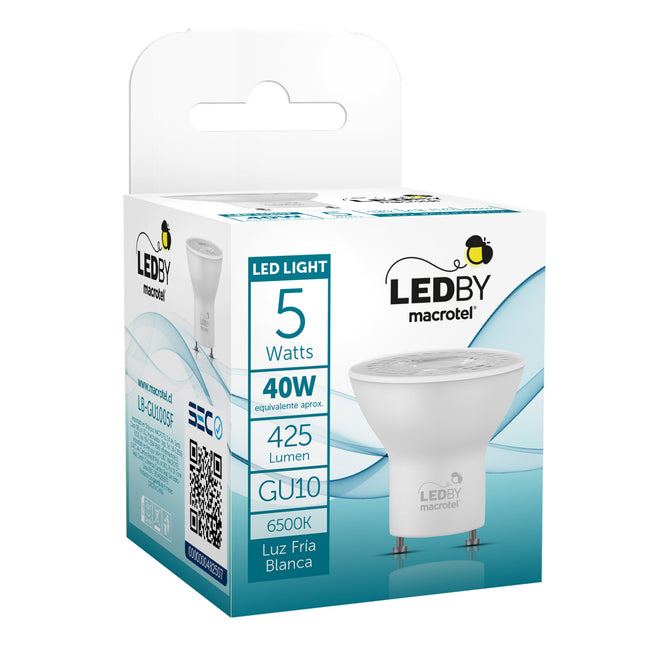 Ampolleta Led gu10 5w Luz Fría