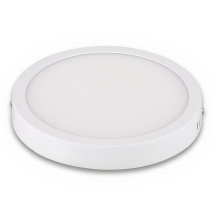 Plafón Sobrepuesto 18w Luz Fría Aluminio