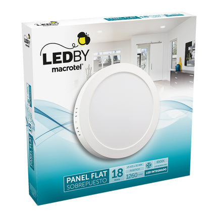 Plafón Sobrepuesto 20w Luz Fría Plástico