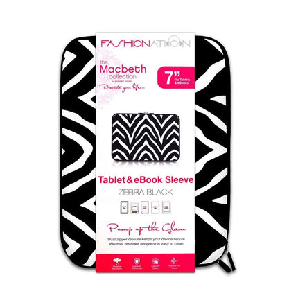 Funda para Tablet 7" sleeve black zebra