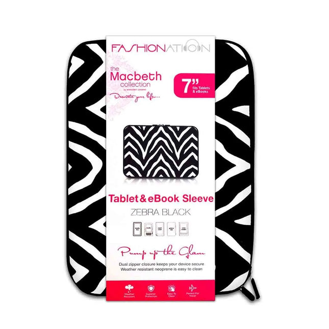 Funda para Tablet 7" sleeve black zebra