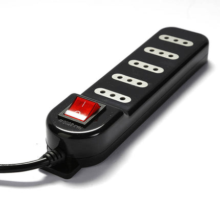 Alargador Zapatilla - Switch 5 Posiciones 3mts Negro