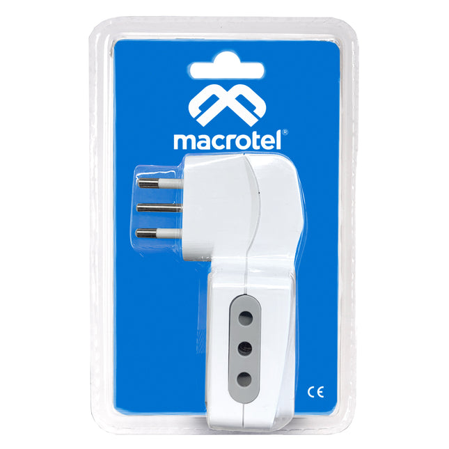 Adaptador con Switch 3 Tomas 10 Amp / 250 V