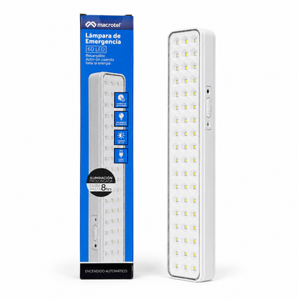 LAMPARA DE EMERGENCIA 60 LED MACROTEL