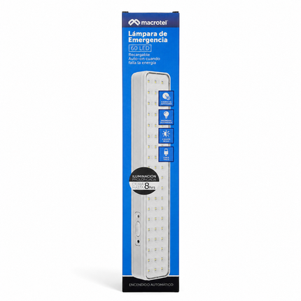 LAMPARA DE EMERGENCIA 60 LED MACROTEL