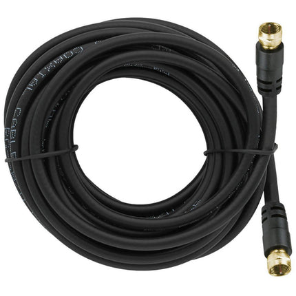 Cable Coaxial Con Terminal F Negro 5.0 MTS