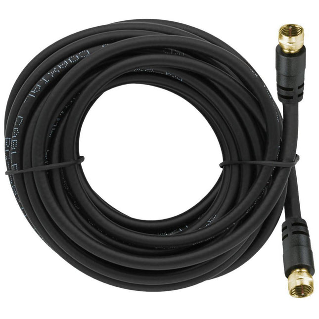 Cable Coaxial Con Terminal F Negro 5.0 MTS