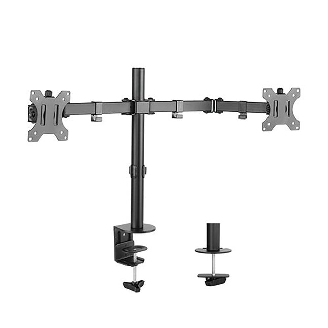 Soporte Monitor Escritorio Doble Articulado 13 a 32 Pulgadas