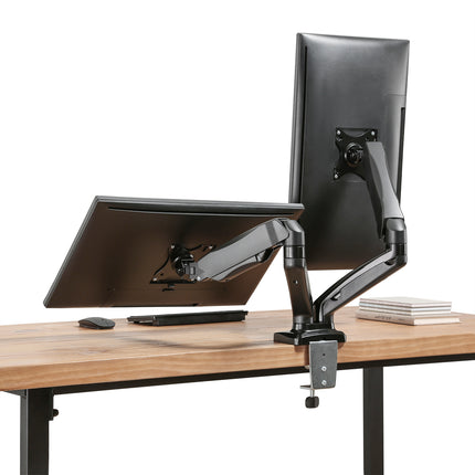 Soporte Monitor Escritorio Doble Neumático 13-27 Pulgadas