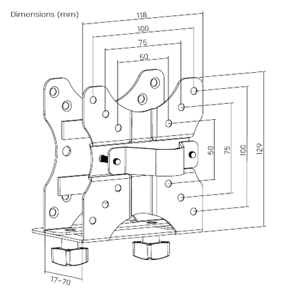 Soporte Multifuncional Para CPU o Consola Pequeña Macrotel