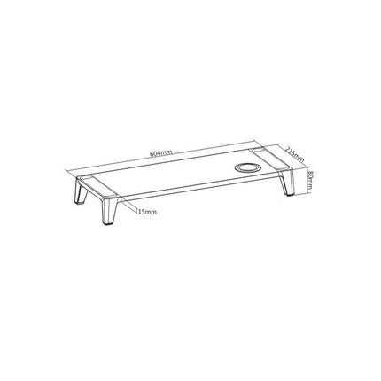 Soporte Monitor Elevador con Cargador Inalámbrico QI