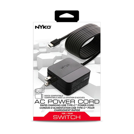 Cable de alimentación de CA para Nintendo Switch