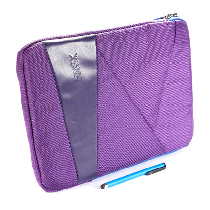 Kit funda 10,1'' morada + stylus azul